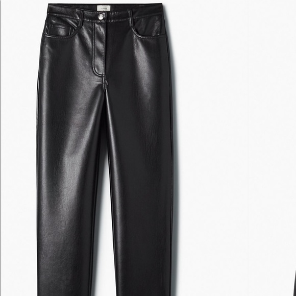 Aritzia Rebel Pant Size 6 Black Vegan Leather - Picture 4 of 4